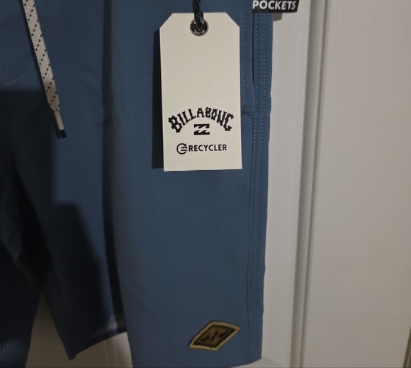 Billabong Men's Hybrid Swim Blue Shorts - Picture 2 of 6